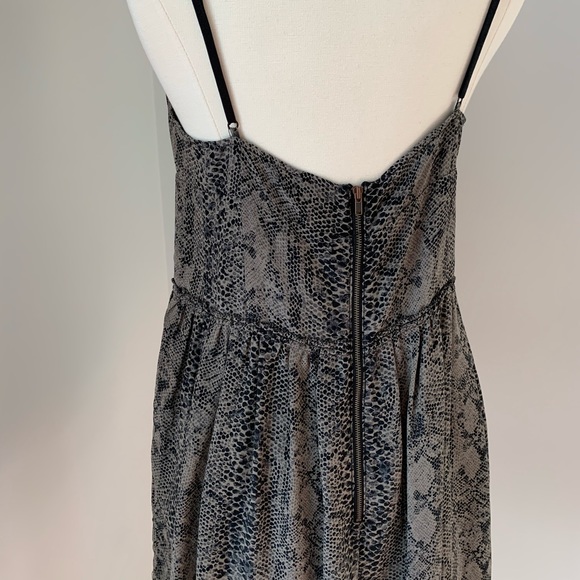 Aritzia Wilfred Python Snake Print Silk Dress - Picture 6 of 12